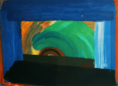 HOWARD HODGKIN - "GOSSIP" -  SCREENPRINT  36" X  47"