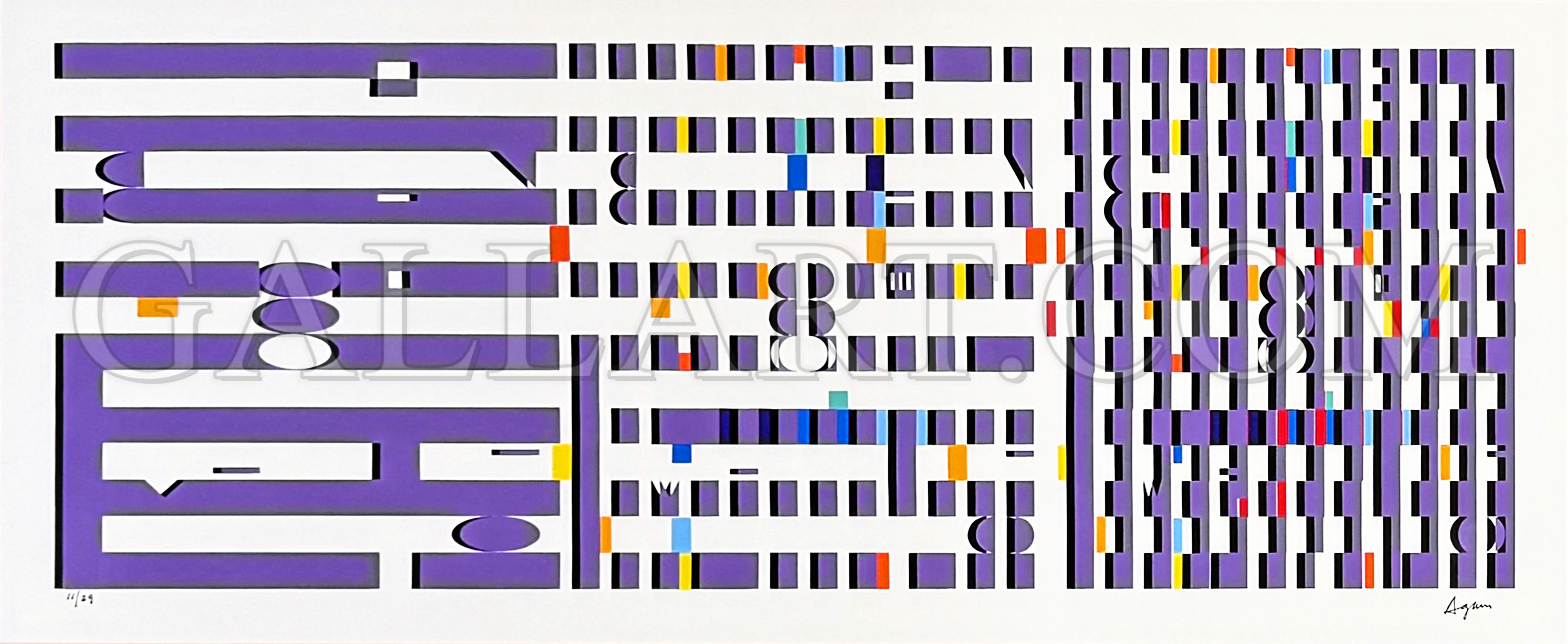  Yaacov Agam - Purple Progression