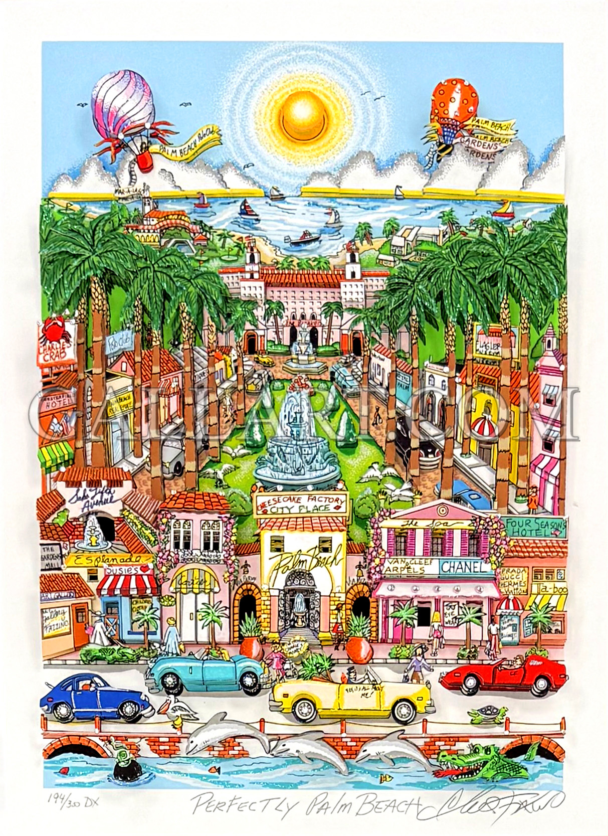  Charles Fazzino - Perfectly Palm Beach