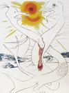  SALVADOR DALI - THE CADUSEUS OF MARS NOURISHED BY THE BALL OF FIRE OF JUPITER
