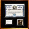  J. PAUL GETTY - GETTY SIGNATURE WITH 100 SHARE CERTIFICATE