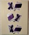 NAEEMAH A. MAHMUD  - Purple ribboned, Purple and white playing cards