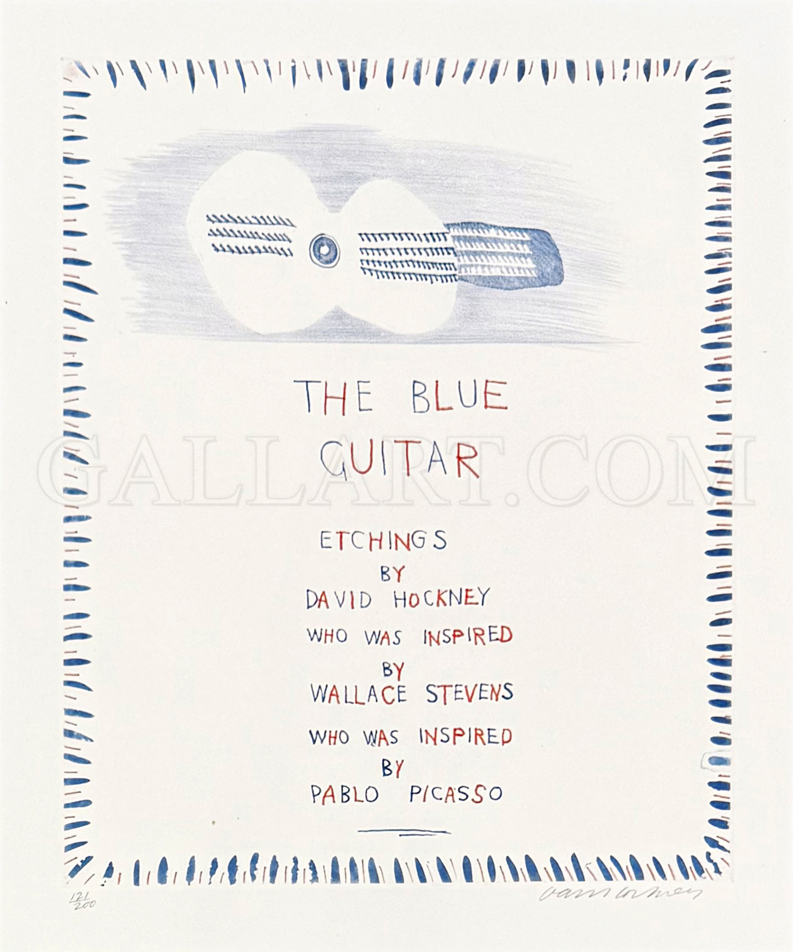 Gallart.com - the blue guitar title page by david hockney
