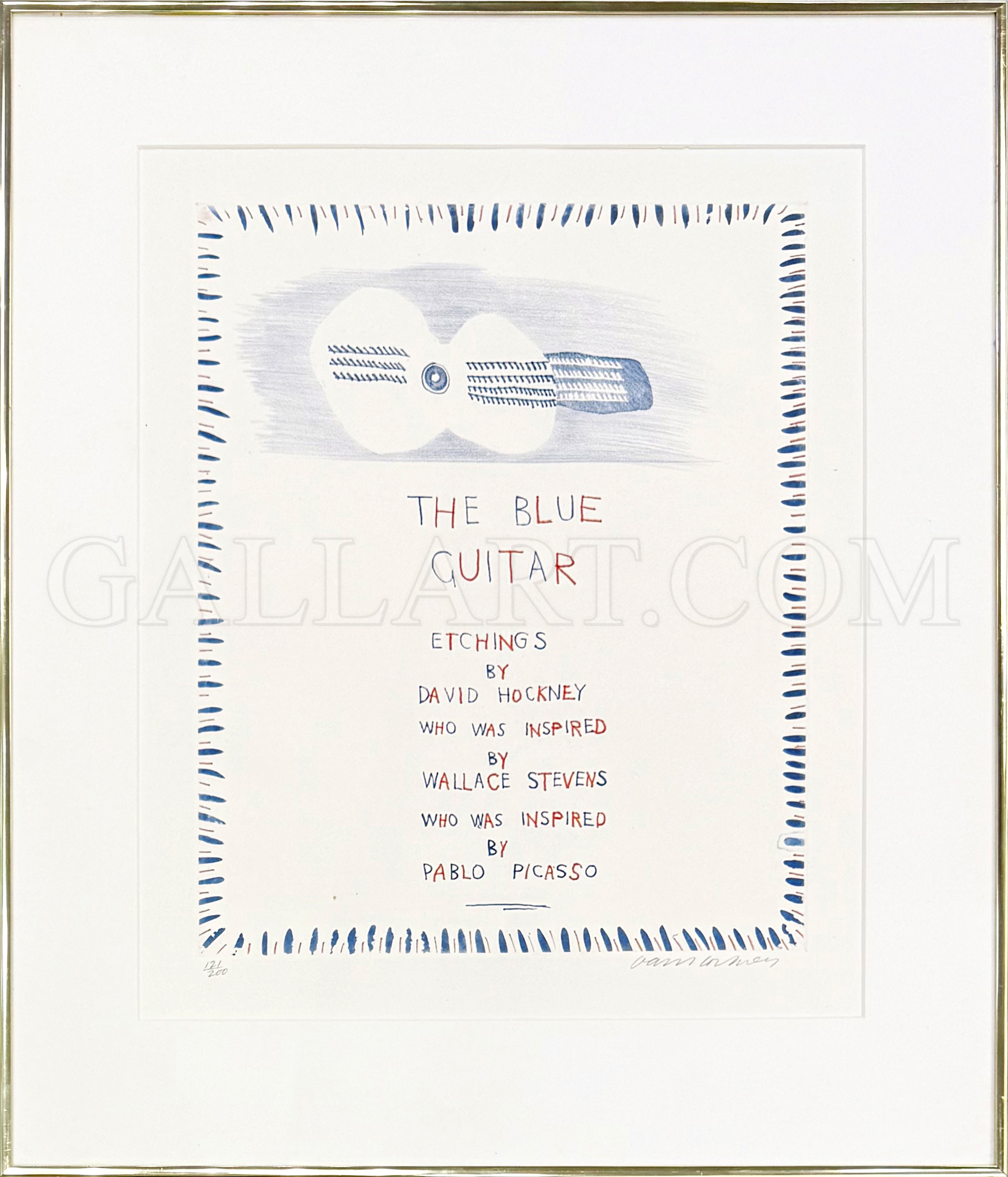 Gallart.com - the blue guitar title page by david hockney